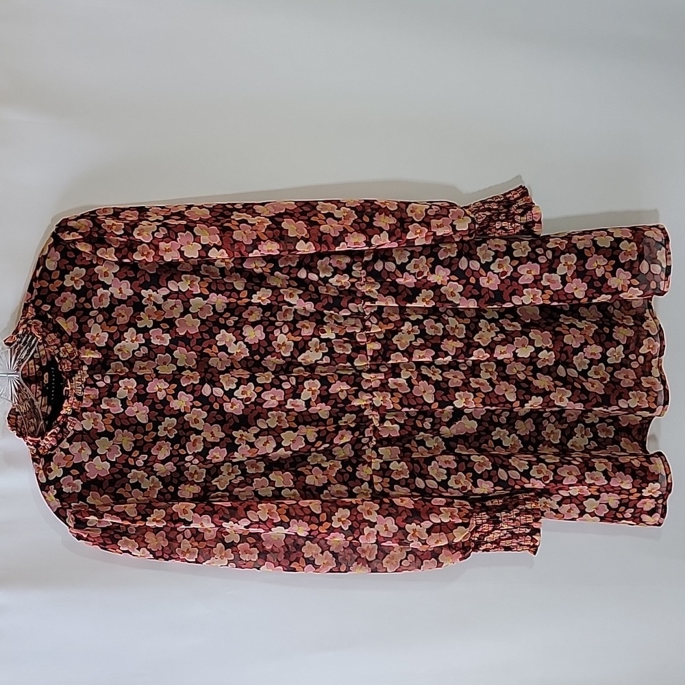 SANTUARY | Floral Print Smocked Sleeve Dress